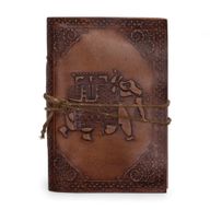 Cuadernos de cuero medianos surtidos (5 x 3,5") - Vitrina