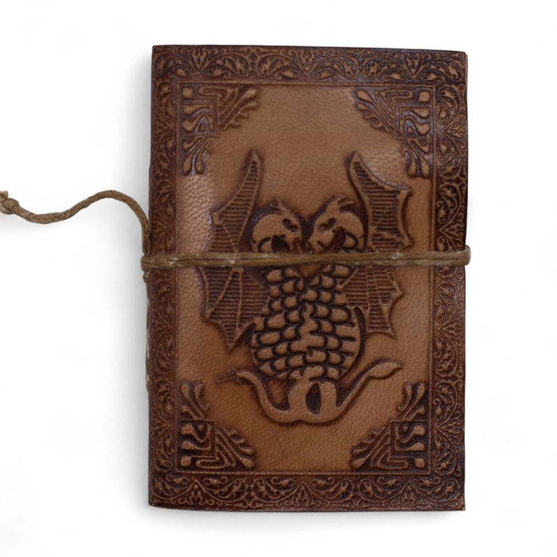 Cuadernos de cuero medianos surtidos (5 x 3,5") - Vitrina
