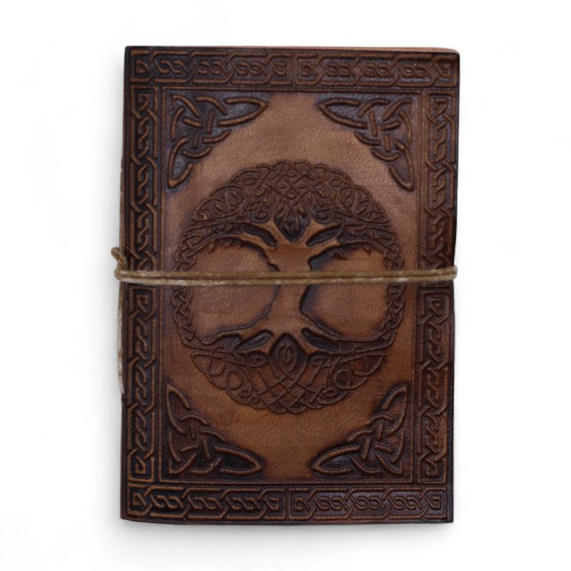 Cuadernos de cuero medianos surtidos (5 x 3,5") - Vitrina