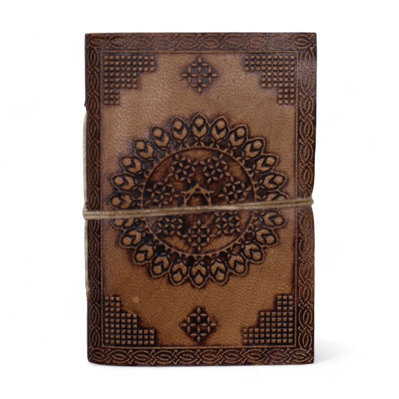Cuadernos de cuero medianos surtidos (5 x 3,5") - Vitrina