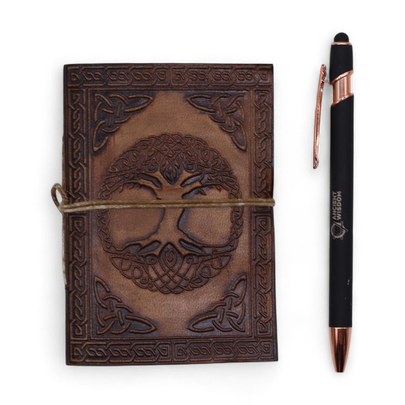 Cuadernos de cuero medianos surtidos (5 x 3,5") - Vitrina