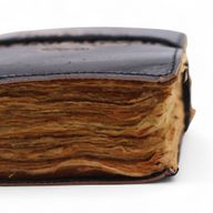 Cuadernos de cuero con borde hecho a mano (5 x 3.5 pulgadas) - Las historias que me cuento a mí mismo
