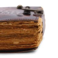 Cuaderno de cuero grueso con borde deckle – El libro de historias no contadas – 15x10 cm