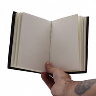 Cuaderno impreso en cuero – Mis chakras están alineados al máximo - 17.8×12.7 cm