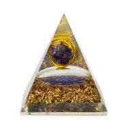 Med Organite Pirámides 7x6 cm - Amatista envuelta - Virutas de cobre