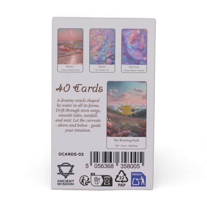 Cartas de Oráculo de Aguas Etéreas - Sirenas y Luz de la Luna