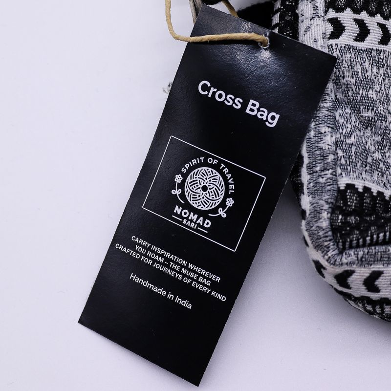 Bolsas de Jacquard Natural - Caravana Urbana - Bolso Cruzado