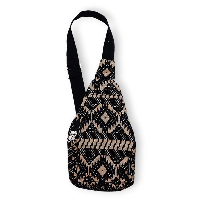 Bolsas Jacquard Naturales - Telar del Desierto - Bolsa Cruzada