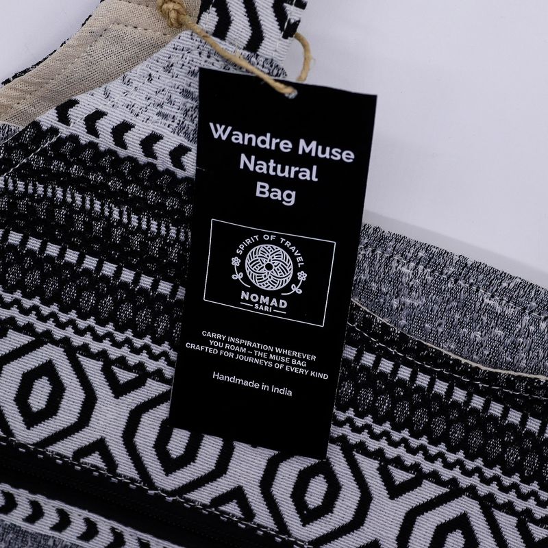 Bolsas de Jacquard Natural - Caravana Urbana - Bolsa Wander Muse
