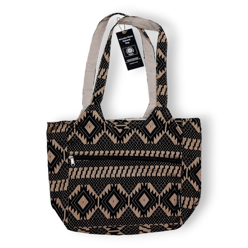 Bolsas Jacquard Naturales – Telar del Desierto – Bolsa Musa Viajera