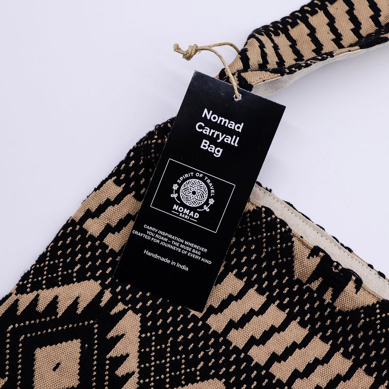 Bolsos Jacquard Naturales – Telar del Desierto – Bolso Tote Nómada
