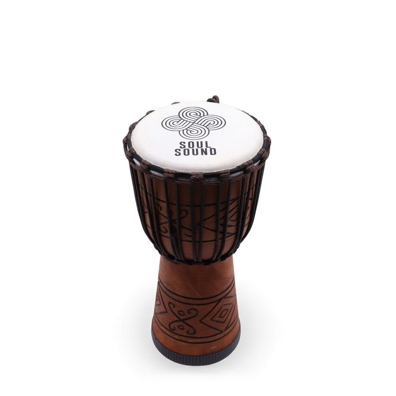 Tambor Djembe Mediano Pro - Sonido del Alma (bajo) - Mediano 40 cm (18 cm Diia)