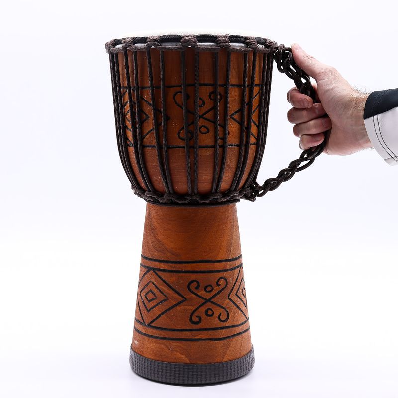 Tambor Djembe Mediano Pro - Sonido del Alma (bajo) - Mediano 40 cm (18 cm Diia)