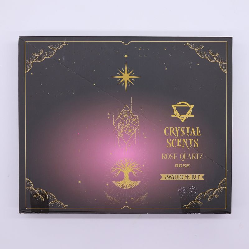 Incienso de purificación con aroma a cuarzo rosa cristal - Rosa