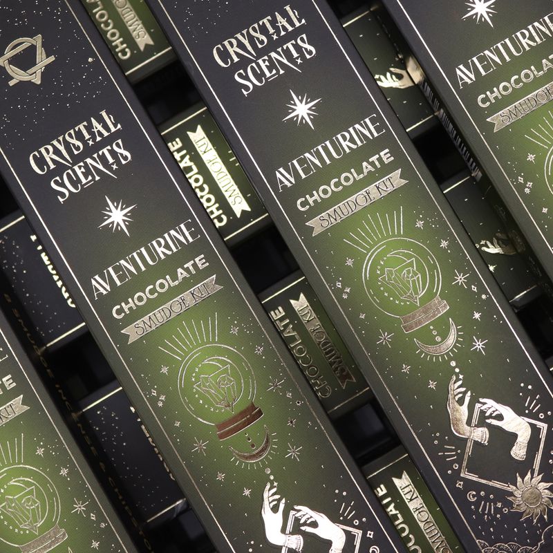 Incienso de purificación con aventurina cristal - Chocolate