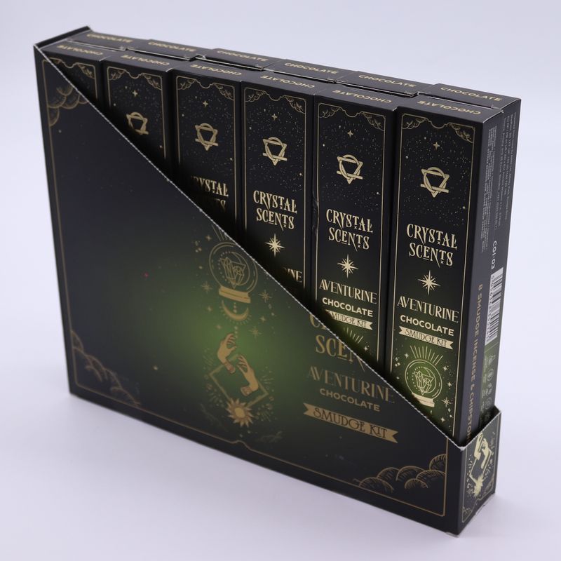 Incienso de purificación con aventurina cristal - Chocolate