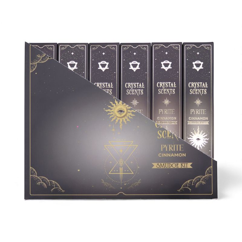 Incienso de purificación con fragancia de cristal de pirita - Canela