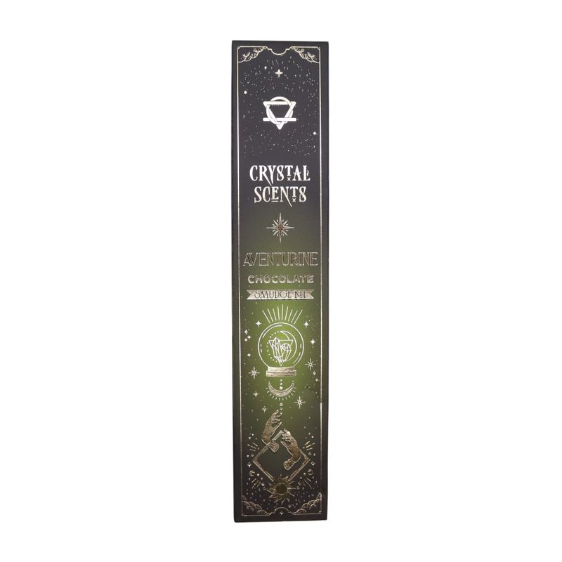 Incienso de purificación con aventurina cristal - Chocolate