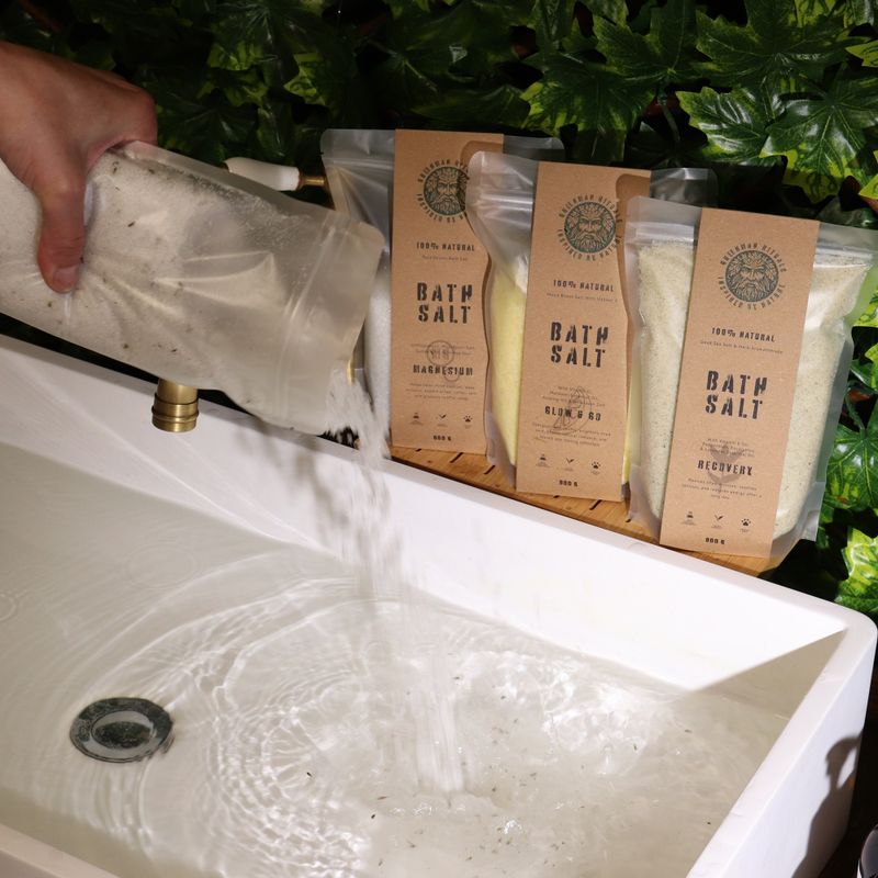 Greenman Rituals Sales de baño de Epsom con aromaterapia de lavanda – Duerme Bien