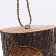 Cara de tronco de árbol - Casa para aves - Búho sabio
