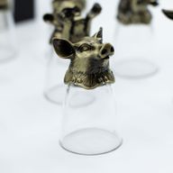 Vasos de chupito Bottom Up (25ml) - Bosque y Criaturas Místicas - Bronce Antiguo