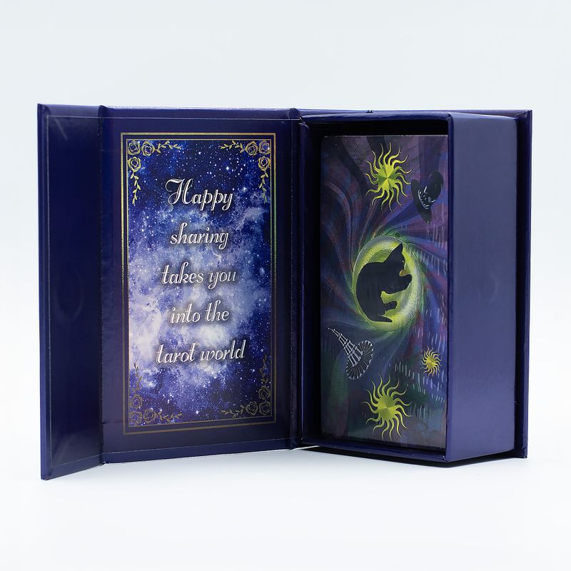 Conjunto de cartas de Tarot con lámina púrpura - Tarot de la Bruja - con folleto