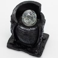 Fuente decorativa de agua de mesa -15x13x20 cm - Recipiente de agua y bola de cristal