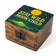 Pequeña caja esmaltada - Mantente salvaje, hijo de la luna