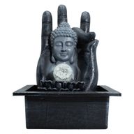 Fuente de agua de mesa con mano y cabeza de Buda (20x25x35 cm)