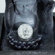 Fuente de agua de mesa con mano y cabeza de Buda (20x25x35 cm)