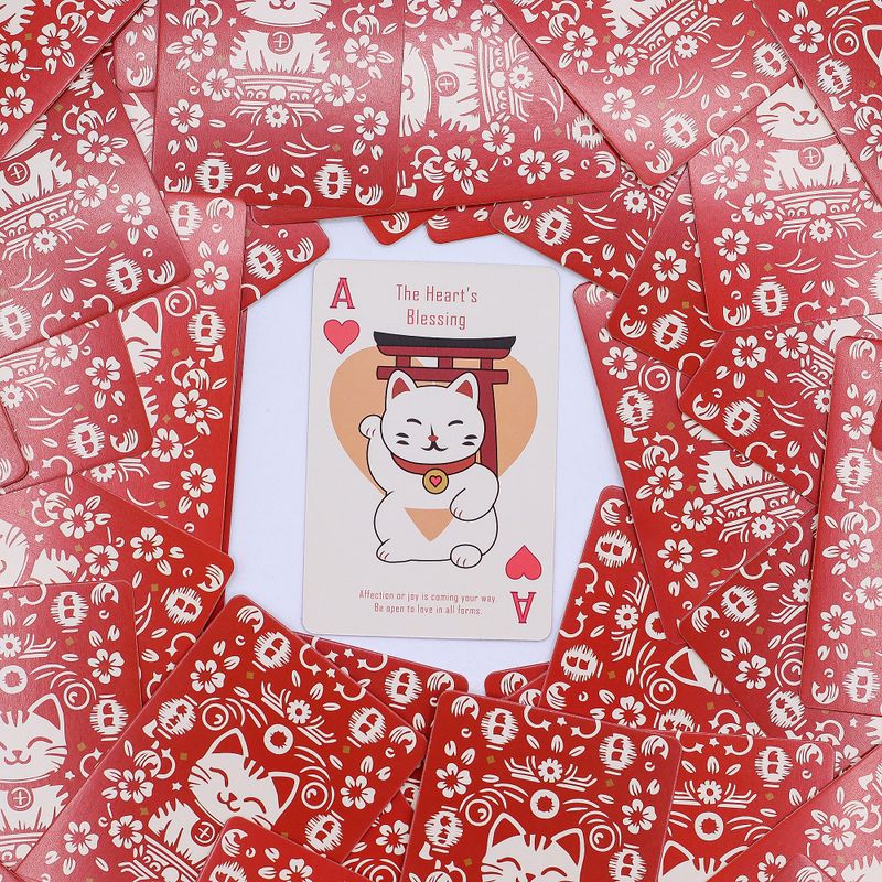 Gatos de la Fortuna Cartas de Juego y de Oráculo - Baraja Maneki Neko