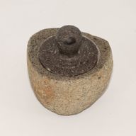 Maceta de enraizamiento con piedra de río natural - Mediano (aprox 12x8 cm)