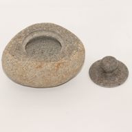 Maceta de piedra de río natural para enraizamiento - Grande (aprox 15x12cm)