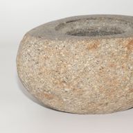 Maceta de piedra de río natural para enraizamiento - Grande (aprox 15x12cm)