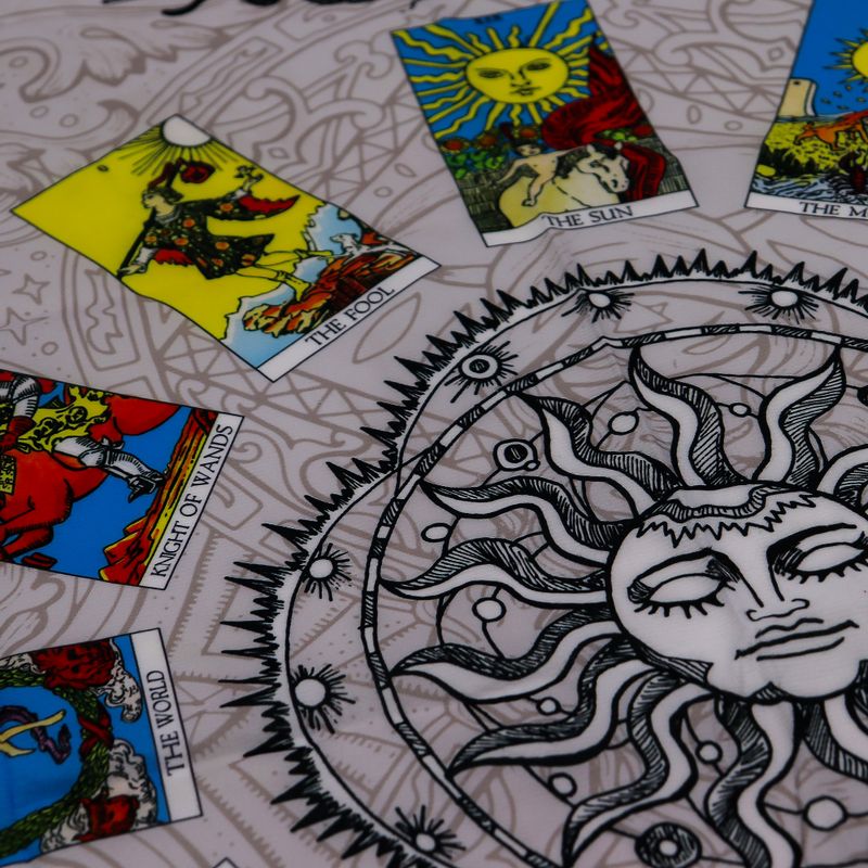 Paño para lectura del Tarot - Árbol de la Vida