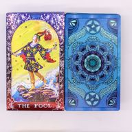Conjunto de cartas de Tarot con foil azul - Mandala - con folleto