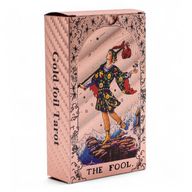 Set de cartas de Tarot con foil en oro rosa - Fase lunar - con folleto