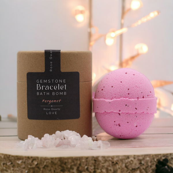 Bombas de Baño con Pulsera de Piedras Preciosas