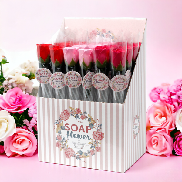 Listo para la venta al por menor de flores de jabón