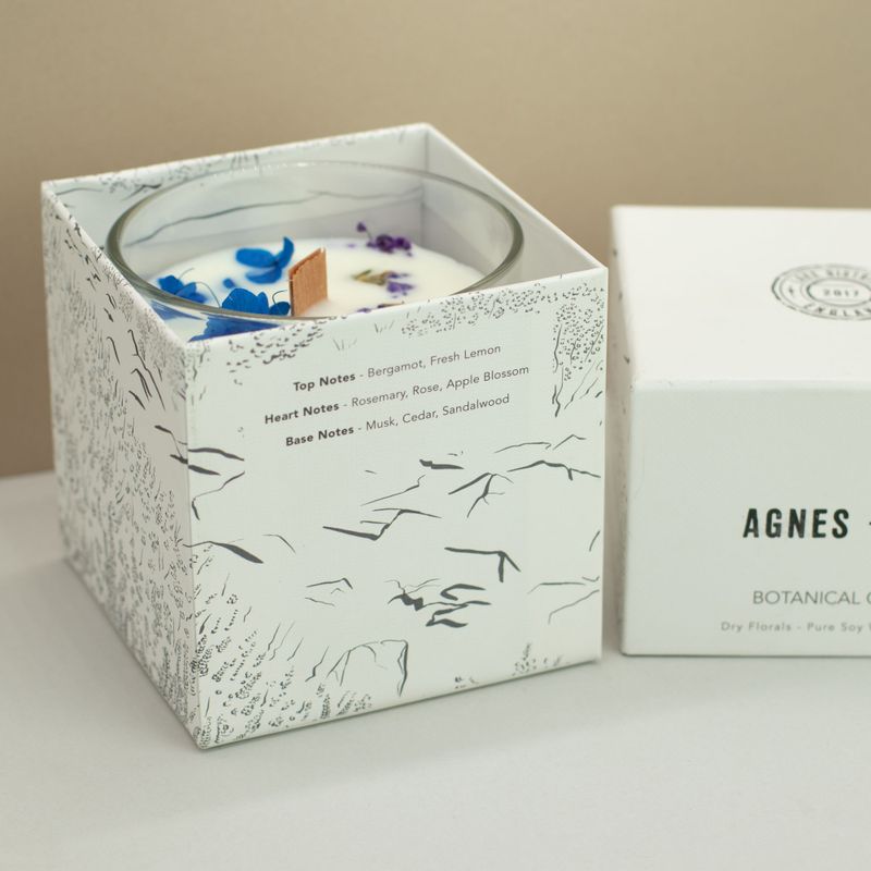 Vela de Cera de Soja Botánica Agnes + Cat - Moorland