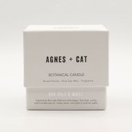 Agnes + Cat Vela de Cera de Soja Botánica - Sal marina y musgo