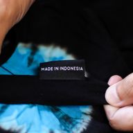 Pantalones de estilo japonés para estar en casa - negro y azul - M