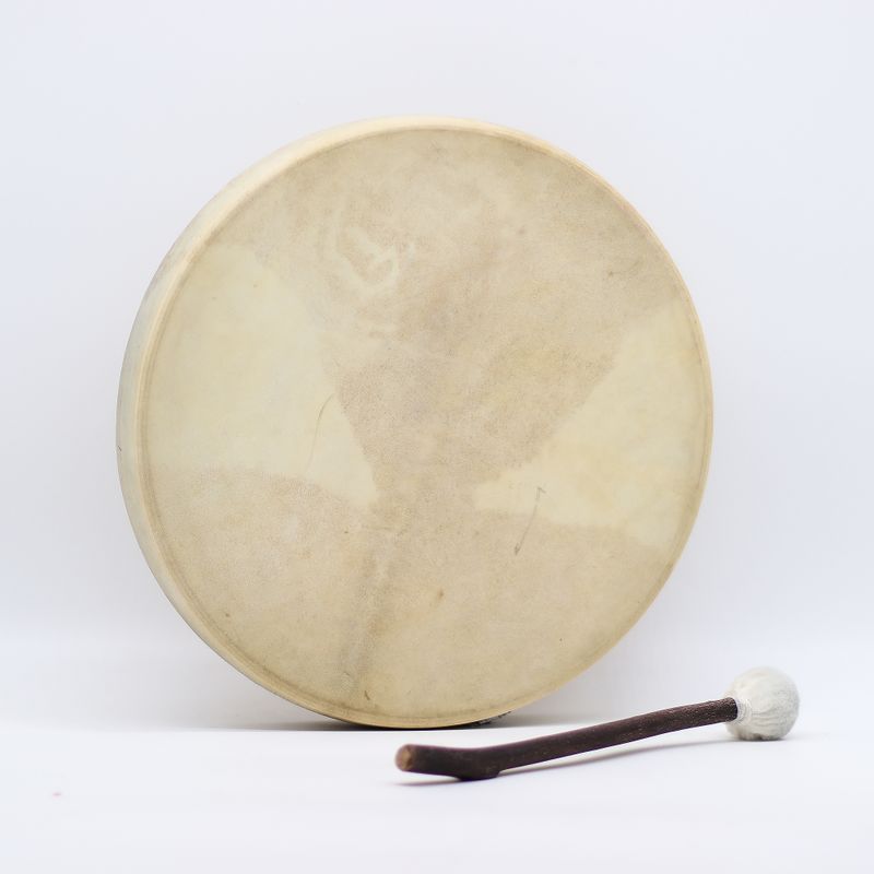 Espíritu del dragón - tambor chamán y baqueta - ajustable - 40 cm