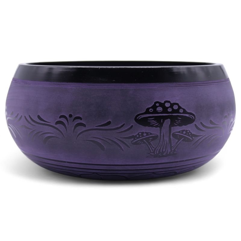 Cuenco tibetano en forma de hongo - Purple Haze (23x10,5 cm, 1,3 kg)