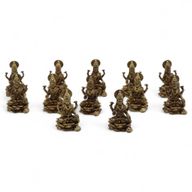 Dioses en miniatura de latón - Laxmi (11 g)  - 30 mm
