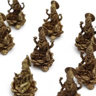 Dioses en miniatura de latón - Laxmi (11 g)  - 30 mm