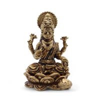 Dioses en miniatura de latón - Laxmi (22 g) - 37 mm