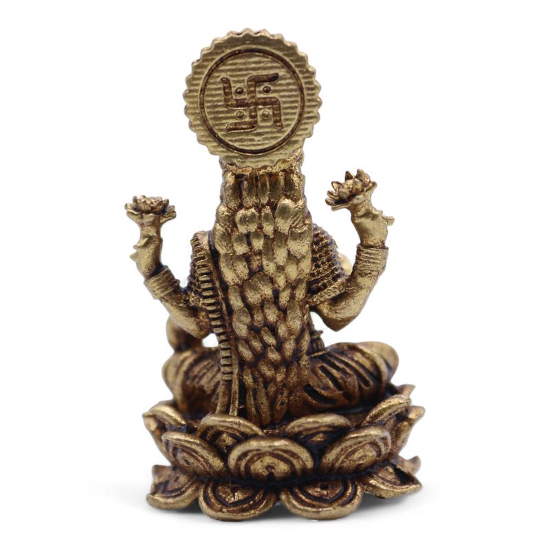 Dioses en miniatura de latón - Laxmi (22 g) - 37 mm