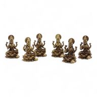 Dioses en miniatura de latón - Laxmi (22 g) - 37 mm
