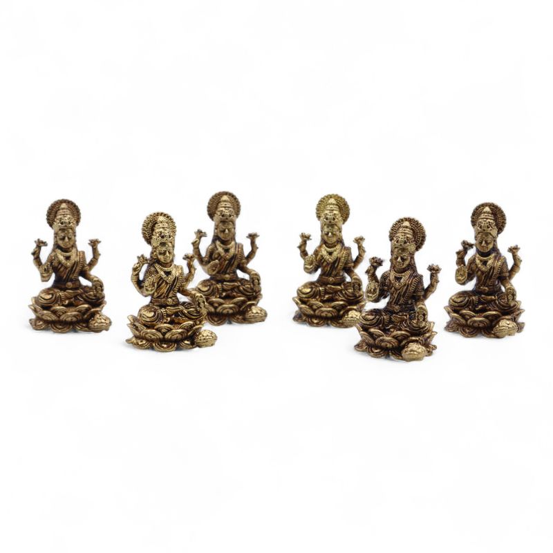 Dioses en miniatura de latón - Laxmi (22 g) - 37 mm